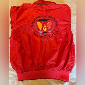Y2K Columbia Albuquerque Balloon Fiesta 2002 Red Jacket Coat Men’s S Vintage